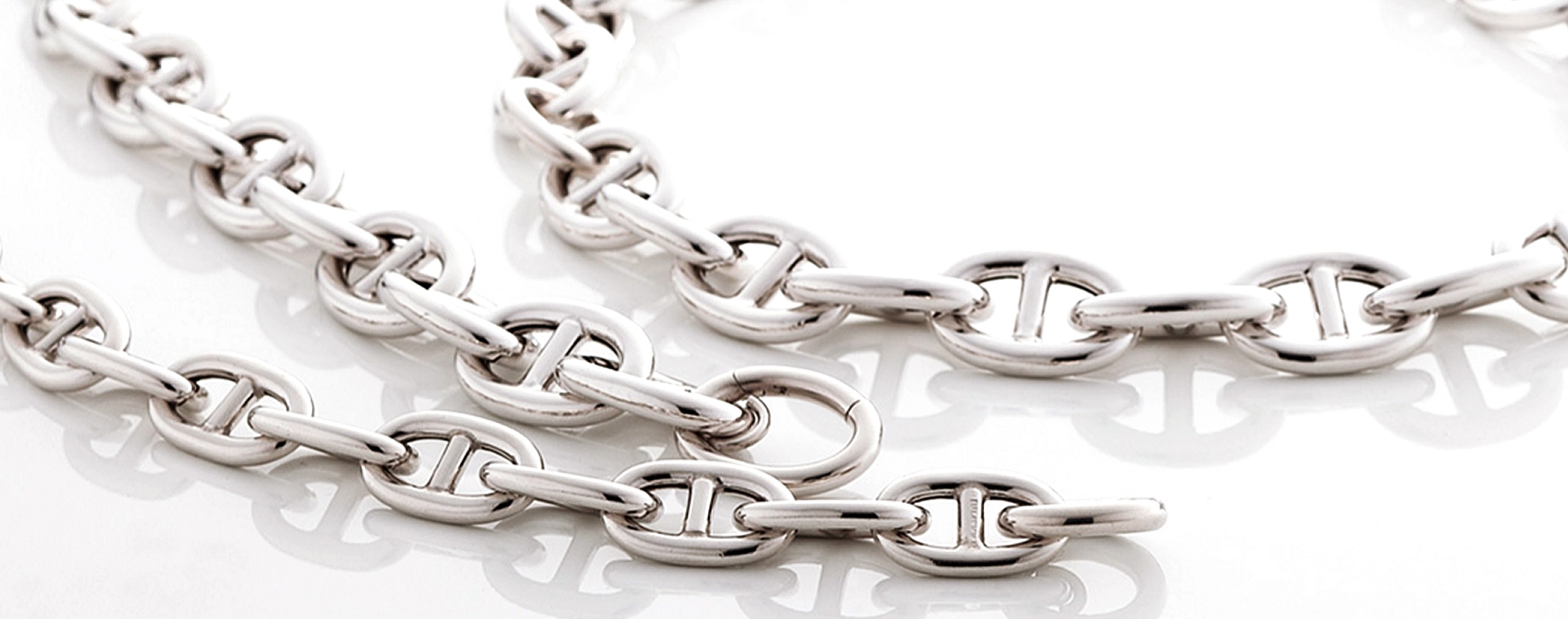 Sterling Silver Gucci Chain Necklace